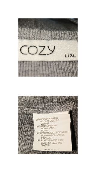 Vestido de punto gris invierno T L-XL IMPECABLE