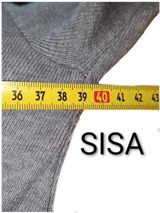 Vestido de punto gris invierno T L-XL IMPECABLE