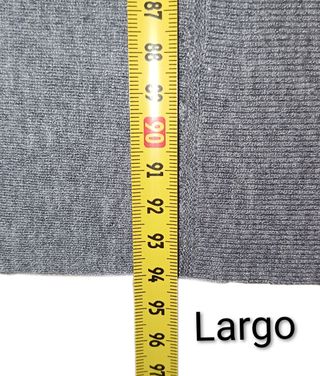 Vestido de punto gris invierno T L-XL IMPECABLE