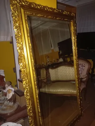 Espejo Grande Dorado