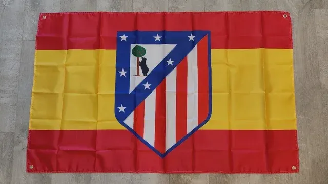 Bandera del Atlético de Madrid y España