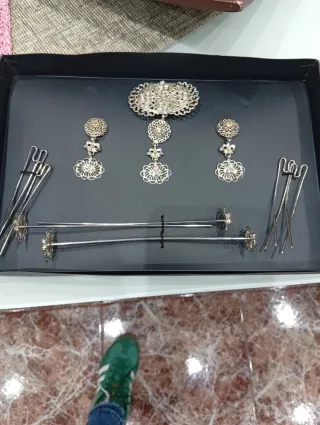 Aderezo Fallera Niña Plata