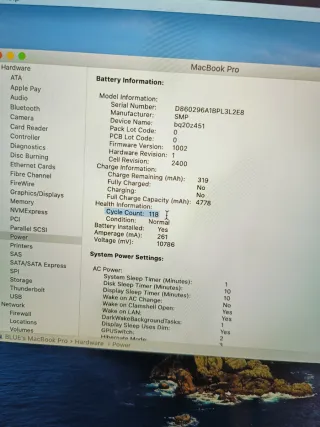 MacBook Pro 512GB 8GB RAM i5