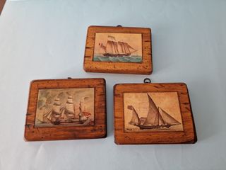 3 quadri in legno