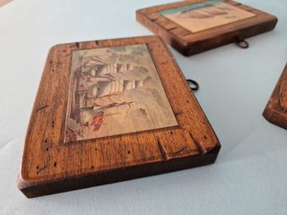 3 quadri in legno