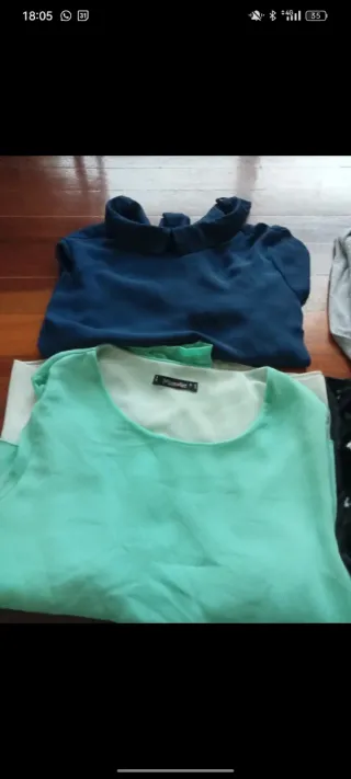 Lote 4 blusas talla única