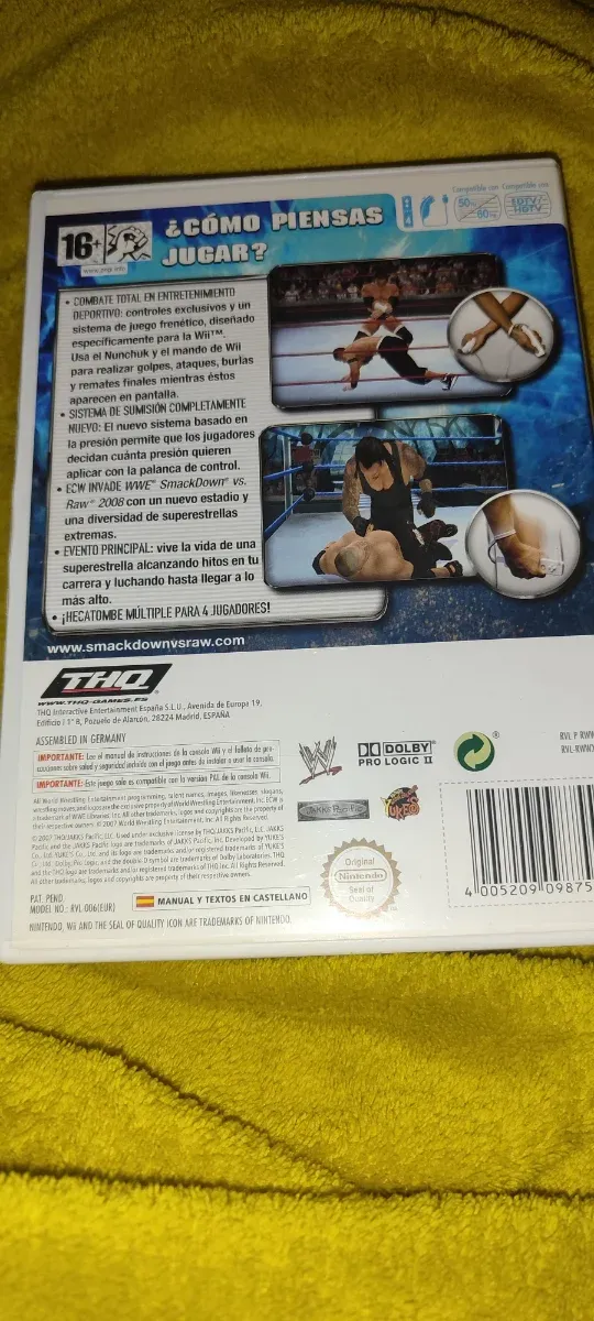 Wii Smackdown vs Raw 2008