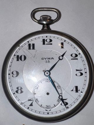 Reloj de bolsillo Cyma antiguo de Plata