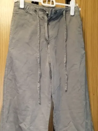 Pantalón Relax Fit Zara Talla S Militar estirable