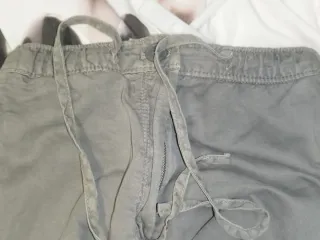 Pantalón Relax Fit Zara Talla S Militar estirable