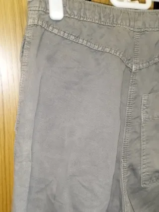 Pantalón Relax Fit Zara Talla S Militar estirable