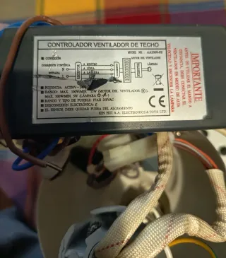 Ventilador de techo con mando a distancia