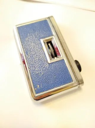 Binoculares antiguos azules