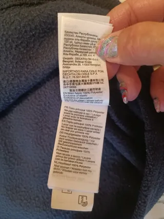 Forro polar nuevo azul marino, de DECATHLON