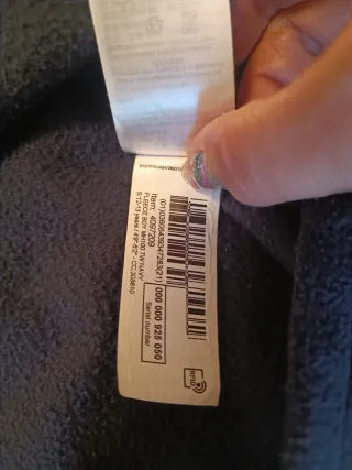 Forro polar nuevo azul marino, de DECATHLON