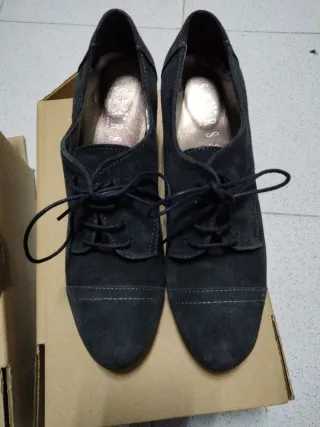 2 Pares Zapatos Mujer Talla 37 Tejido Ante