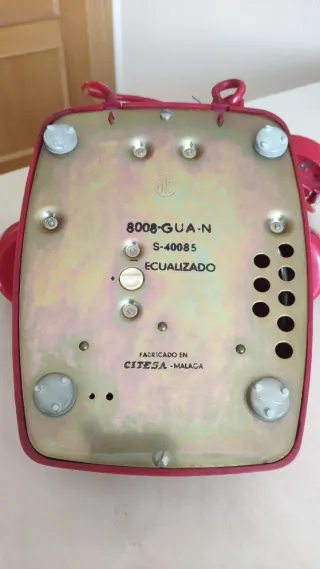 Teléfono antiguo Heraldo Rojo telefonica