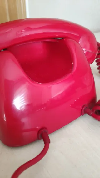 Teléfono antiguo Heraldo Rojo telefonica