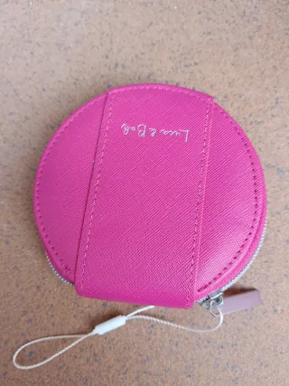 Conjunto.Neceser+estuche cortaúñas rosa Luca & Bah