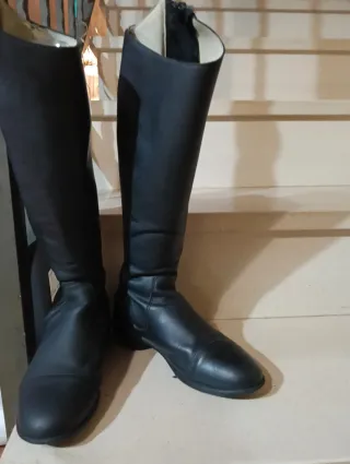 Botas hípica piel talla 37 Fouganza