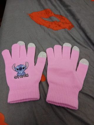 Guanti Stitch Disney Bambina Rosa