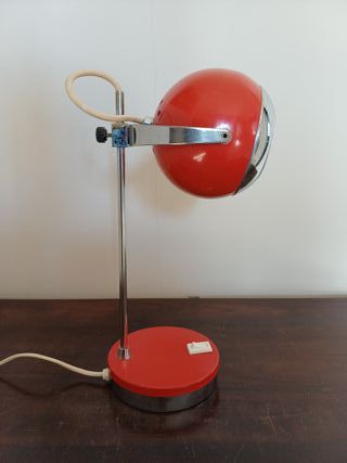 Lampada Space Age modello Eyeball Rossa