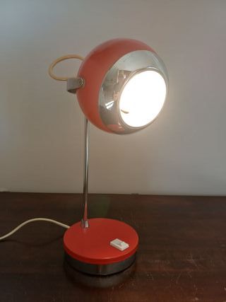 Lampada Space Age modello Eyeball Rossa