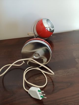 Lampada Space Age modello Eyeball Rossa