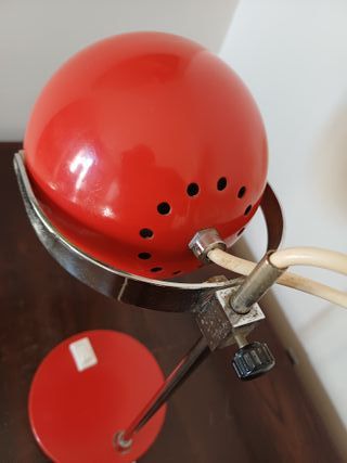 Lampada Space Age modello Eyeball Rossa