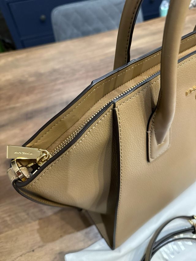 Bolso Michael Kors Beige Dorado