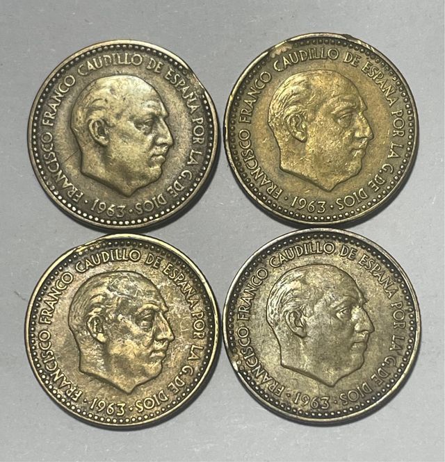 ERRORES 4 Monedas  AÑO 1963*63,*64,*65 y *66