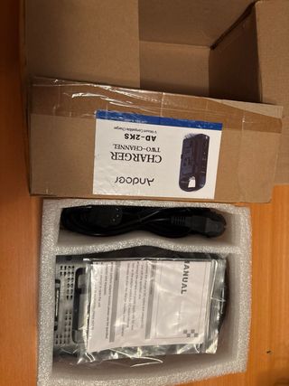 Cargador Batería Andoer V, Doble canal