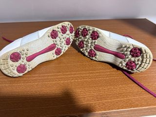 Zapatos de golf mujer blancos y rosas