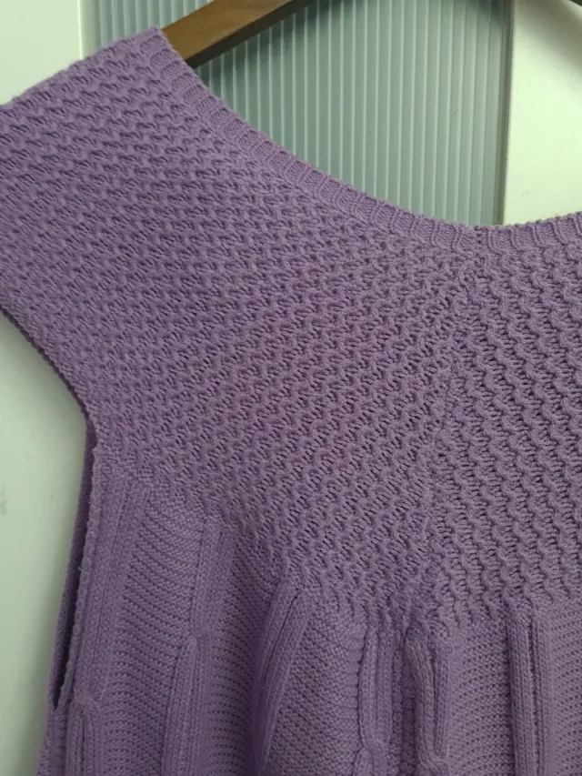 Vestido de malha lilás tamanho único