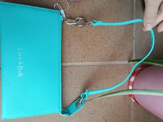 Bolso mano Luca & Bob color turquesa