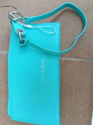Bolso mano Luca & Bob color turquesa