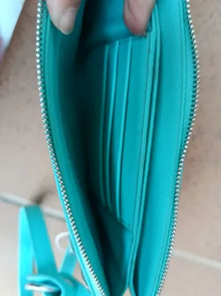 Bolso mano Luca & Bob color turquesa