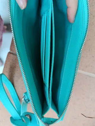 Bolso mano Luca & Bob color turquesa