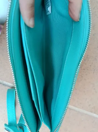 Bolso mano Luca & Bob color turquesa