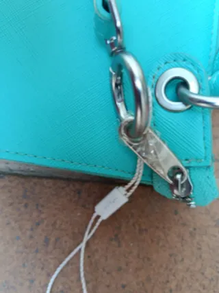 Bolso mano Luca & Bob color turquesa