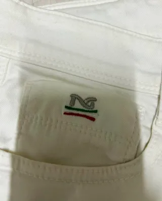 Jeans beige/bianchi