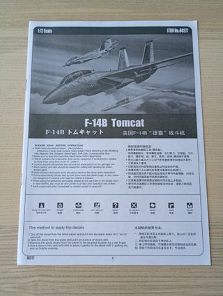 F-14B TOMCAT MAQUETA HOBBY BOSS 1/72