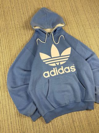 Felpa Adidas Big Logo Azzurra Taglia M