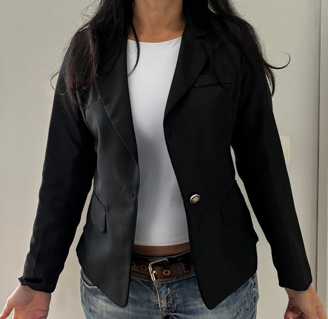 Chaqueta americana negra mujer, talla M. NUEVA