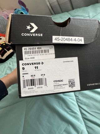 Converse Edición Limitada Negras y Rojas