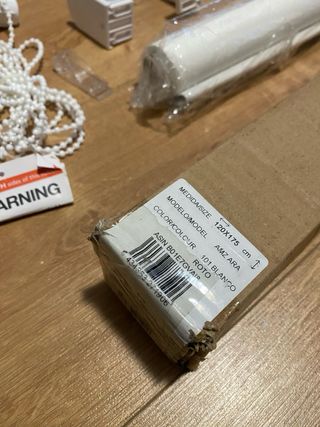 Estor enrollable blanco roto 120x175