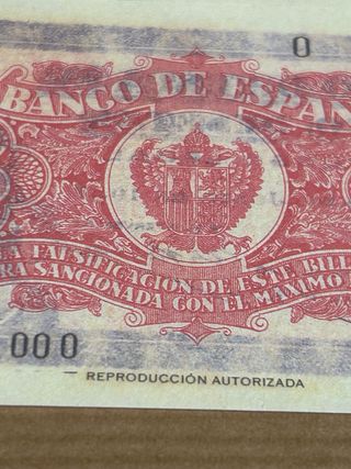 Billetes 5 Pesetas España 1937