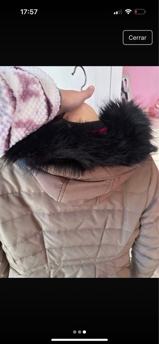 Plumífero Zara Marrón con Capucha