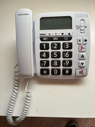 Teléfono de sobremesa Swissvoice blanco