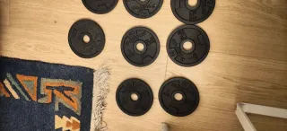 Valigetta con manubri regolabili e dischi